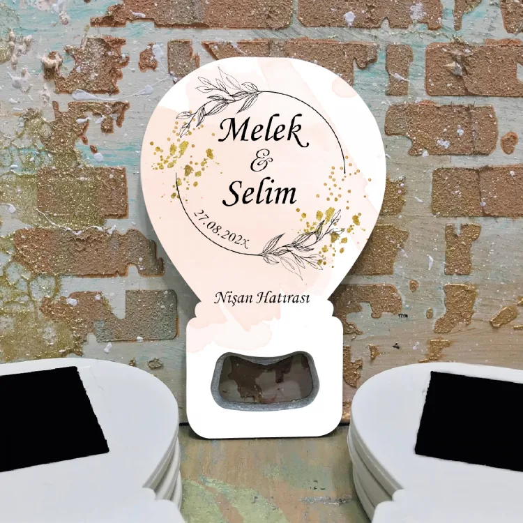 Balon Açacaklı Magnet 0366 - Söz, Nişan, Düğün Hediyelik Magneti