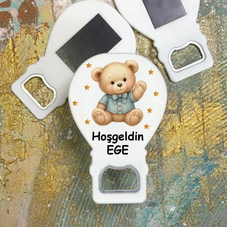Balon Açacaklı Magnet 365 - Sevimli Ayıcık Tasarımı
