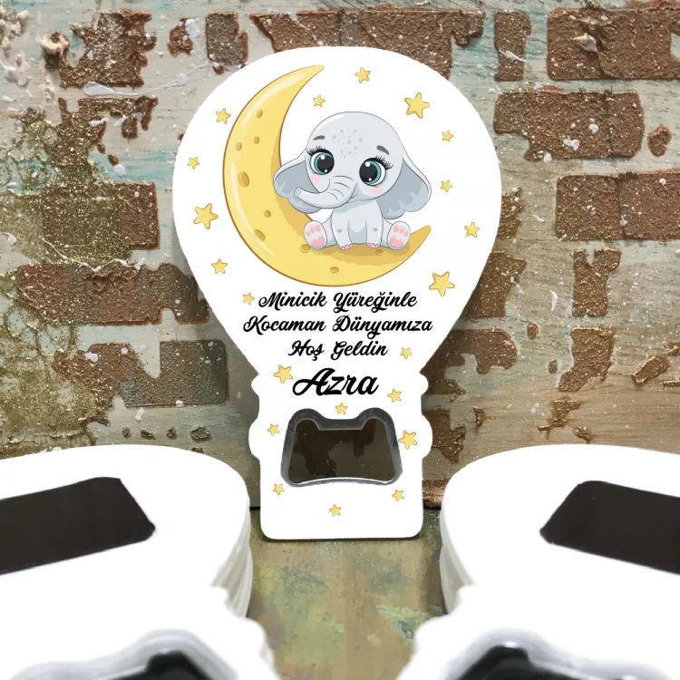 Balon Açacaklı Magnet 140 - Filli Yenidoğan Hediyelik Magnet