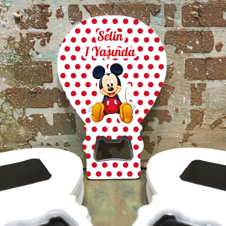 Balon Açacaklı Magnet 141 - Mickey Mouse Hediyelik Magnet
