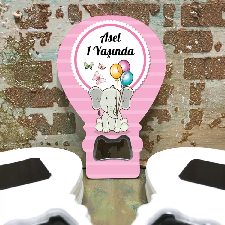 Balon Açacaklı Magnet 163 - Fil Tasarım
