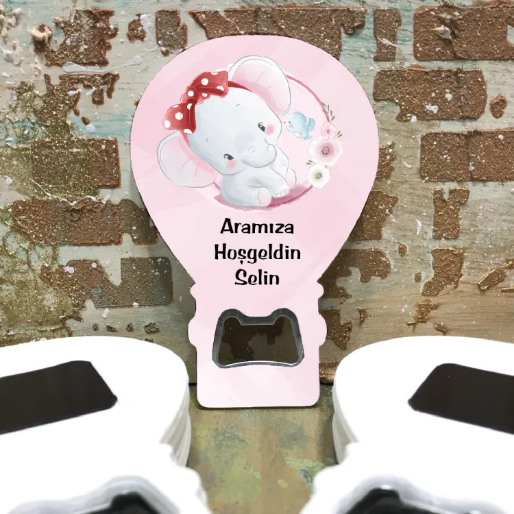 Balon Açacaklı Magnet 181 - Sevimli Fil Tasarım