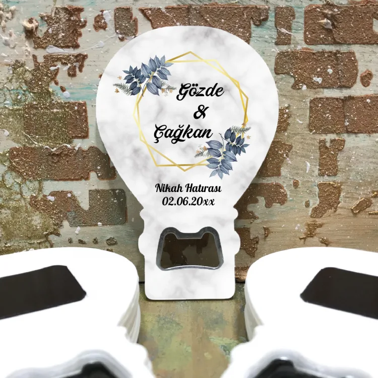 Balon Açacaklı Magnet 0186 - Nikah Hatırası Hediyelik