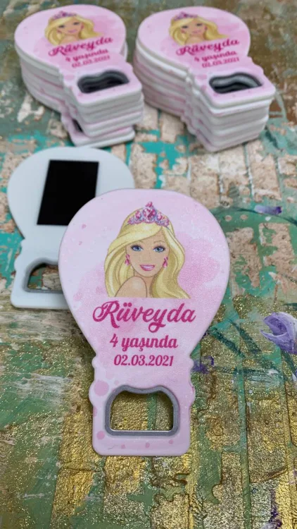 Balon Açacaklı Magnet 2006 - Barbie Doğum Günü Hediyelik Magnet - Detay Görseli 1
