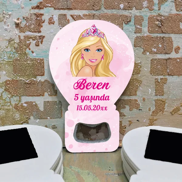 Balon Açacaklı Magnet 2006 - Barbie Doğum Günü Hediyelik Magnet