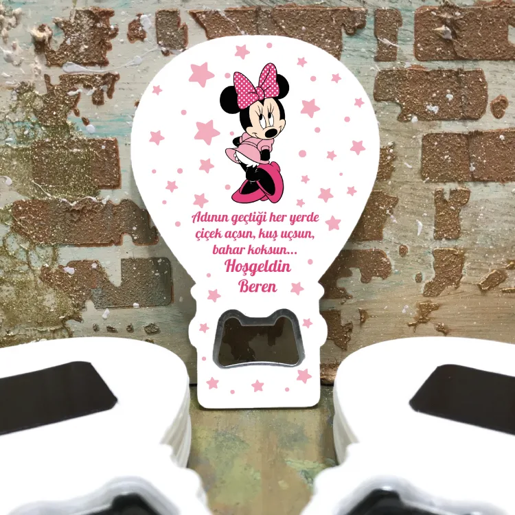 Balon Açacaklı Magnet 218 - Minnie Mouse Hediyelik Magnet