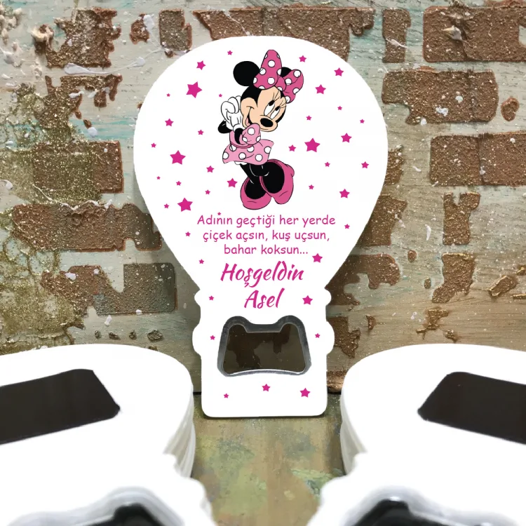 Balon Açacaklı Magnet 235 - Minnie Mouse Hediyelik Magnet