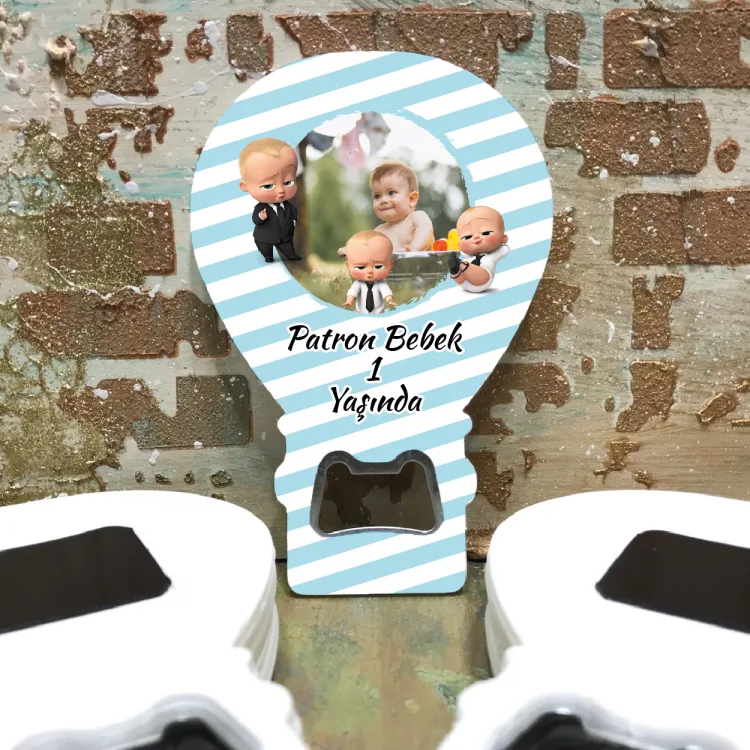 Balon Açacaklı Magnet 239 - Patron Bebek Hediyelik Magnet