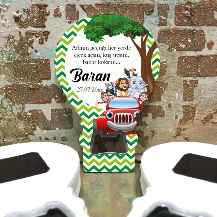 Balon Açacaklı Magnet 244 - Safari Hediyelik Magnet