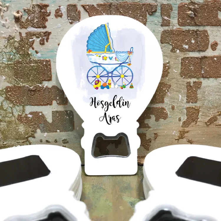 Balon Açacaklı Magnet 257 - Erkek Bebek Arabası Tasarım