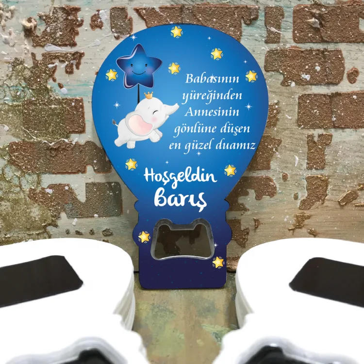 Balon Açacaklı Magnet 259 - Sevimli Fil Tasarım