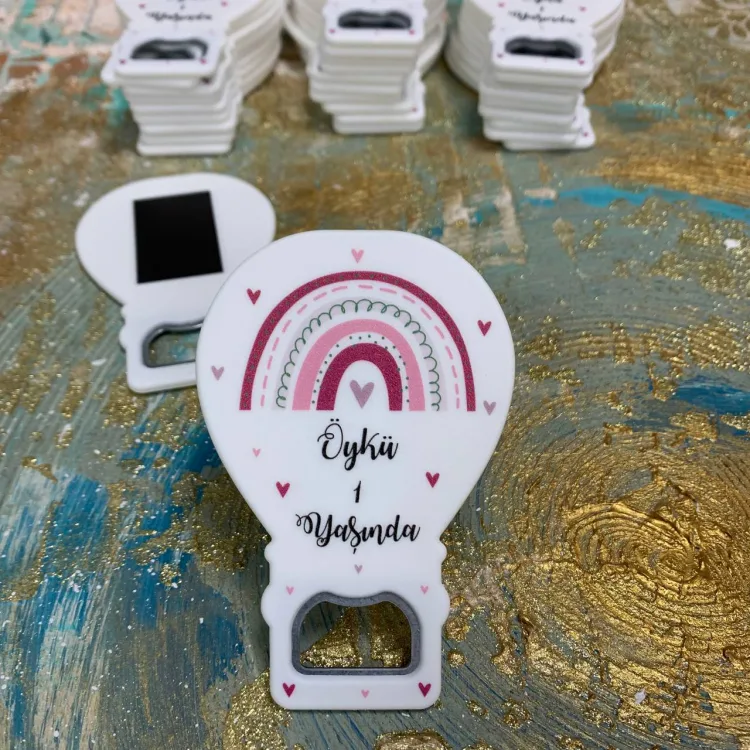 Balon Açacaklı Magnet 274 - Gökkuşağı Hediyelik Magnet - Detay Görseli 1