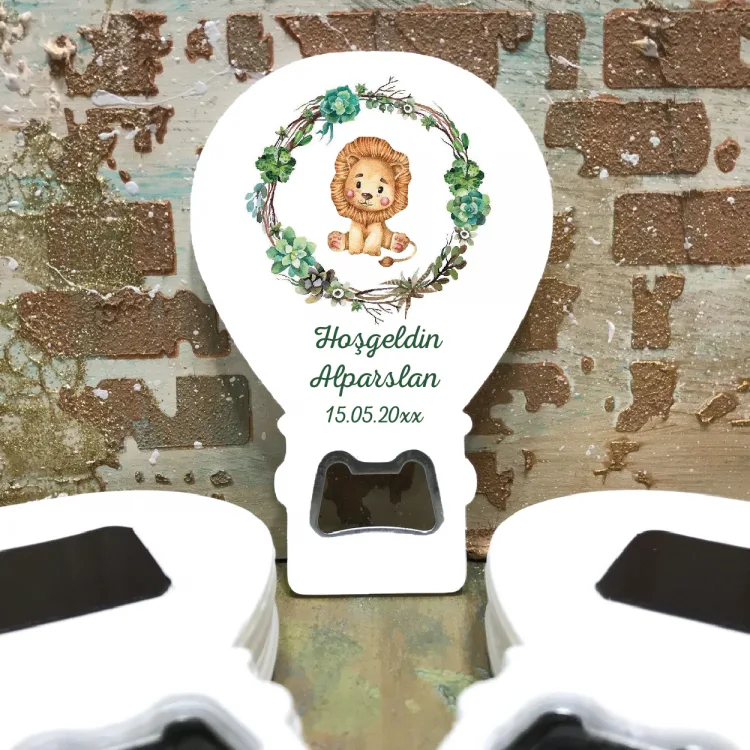 Balon Açacaklı Magnet 287 - Aslan Tasarım Hediyelik Magnet