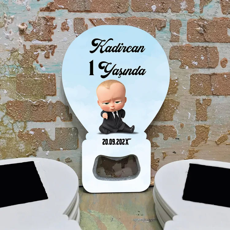 Balon Açacaklı Magnet 345 - Patron Bebek Hediyelik Magnet