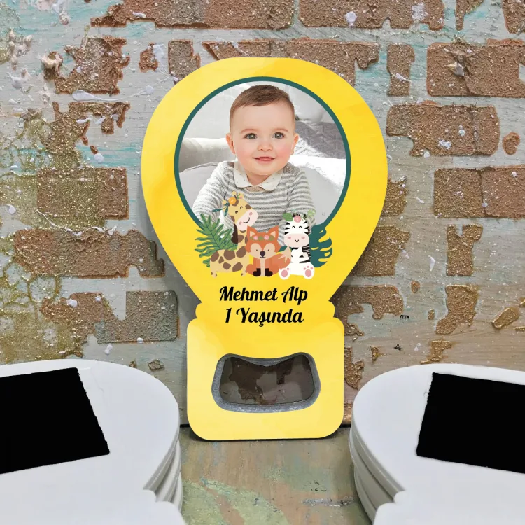 Balon Açacaklı Magnet 349 - Fotoğraflı Hediyelik Magnet