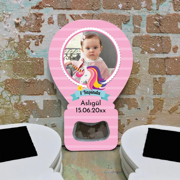 Balon Açacaklı Magnet 350 - Fotoğraflı Hediyelik Magnet