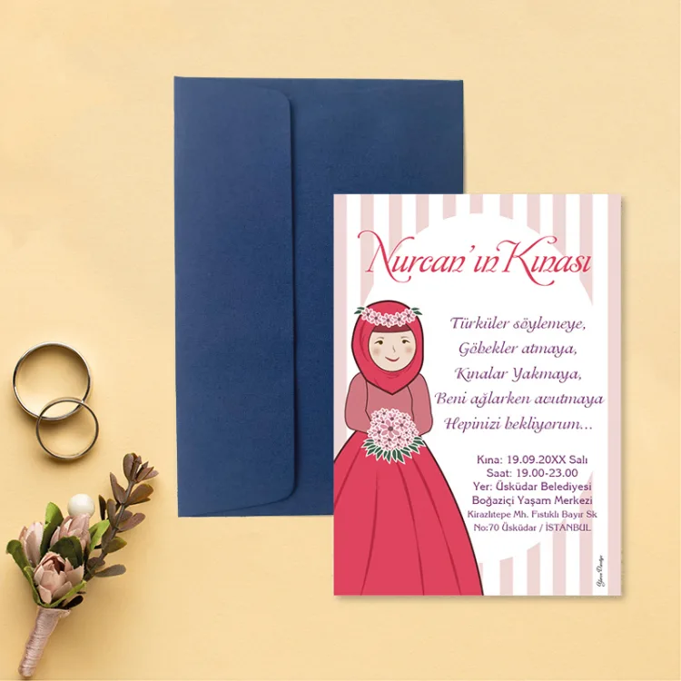 Yaren Kına Davetiye 602 - Detay Görseli 5