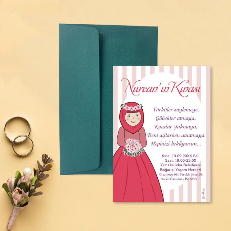 Yaren Kına Davetiye 602 - Detay Görseli 3