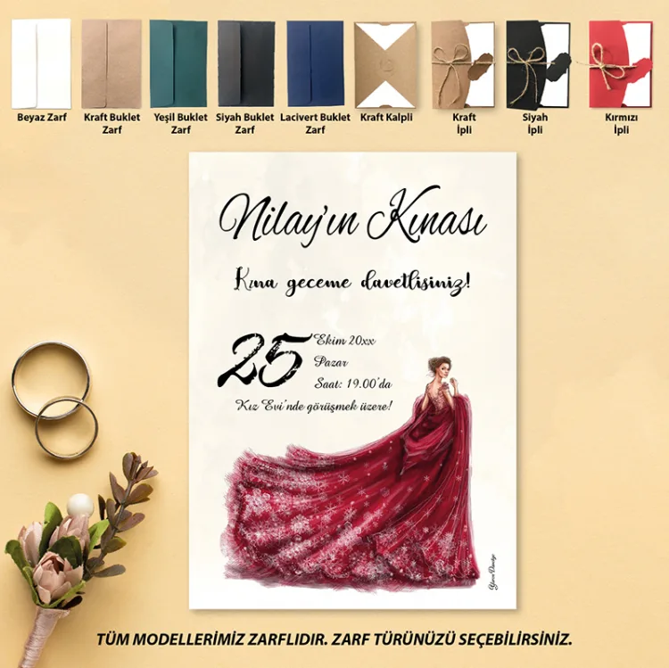 Yaren Kına Davetiye 735