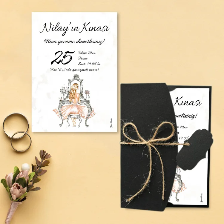 Yaren Kına Davetiye 737 - Detay Görseli 8