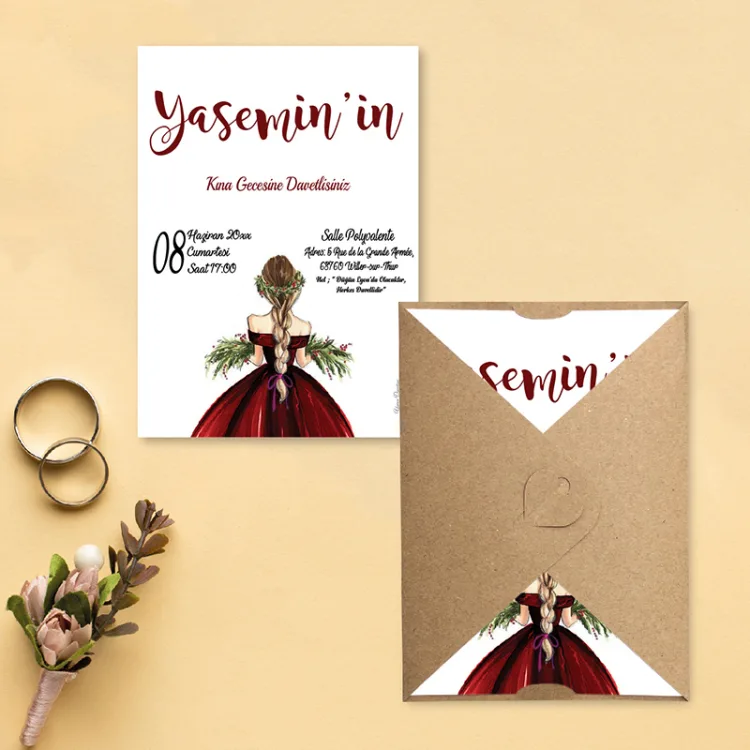 Yaren Kına Davetiye 752 - Detay Görseli 6