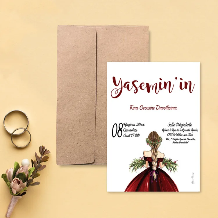 Yaren Kına Davetiye 752 - Detay Görseli 2
