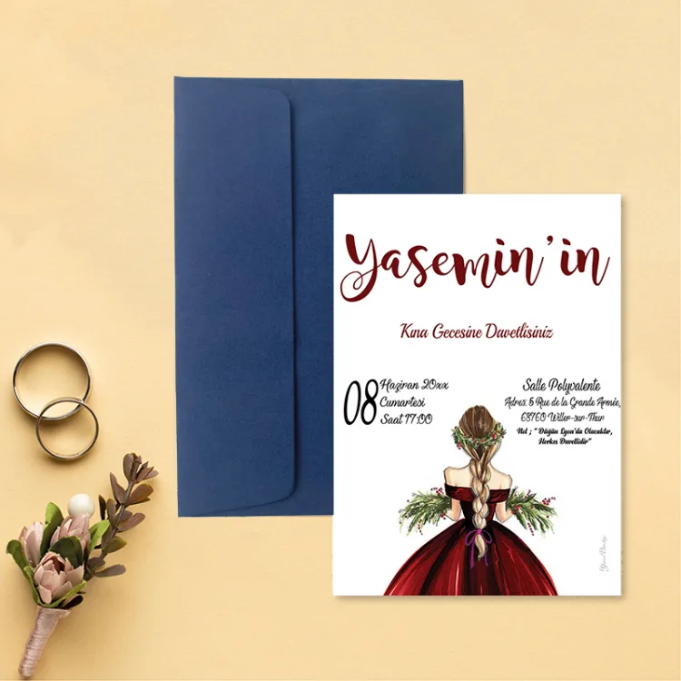 Yaren Kına Davetiye 752 - Detay Görseli 5