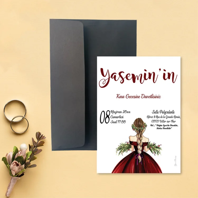 Yaren Kına Davetiye 752 - Detay Görseli 4