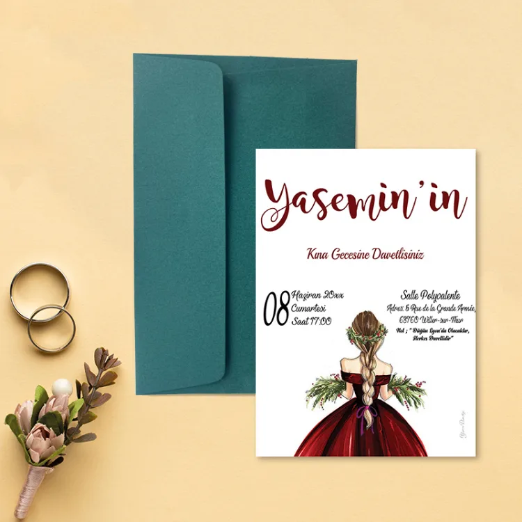 Yaren Kına Davetiye 752 - Detay Görseli 3