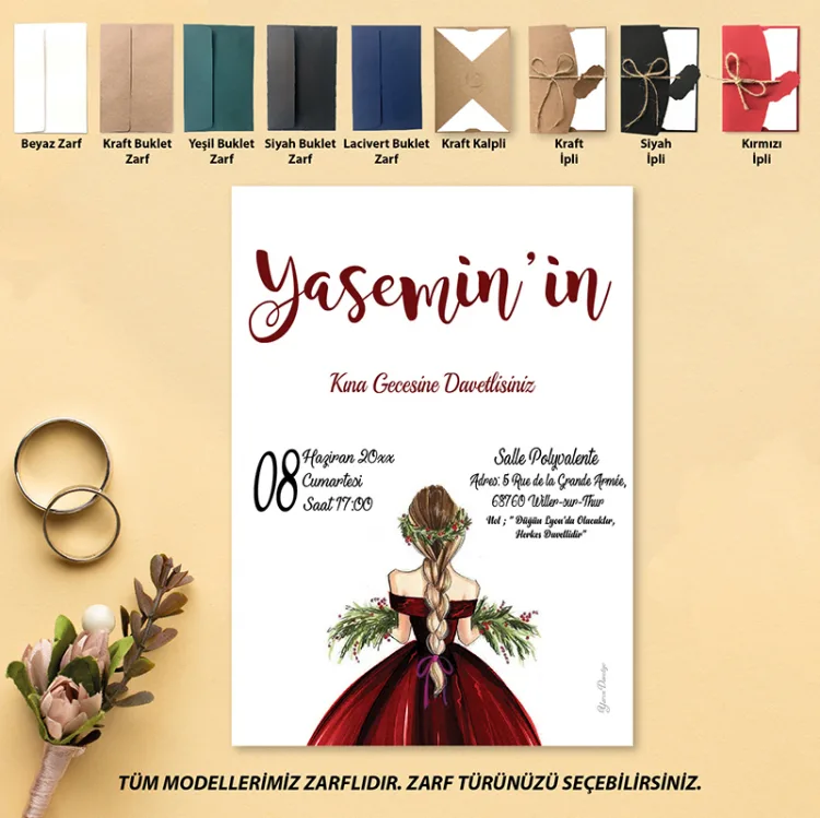 Yaren Kına Davetiye 752