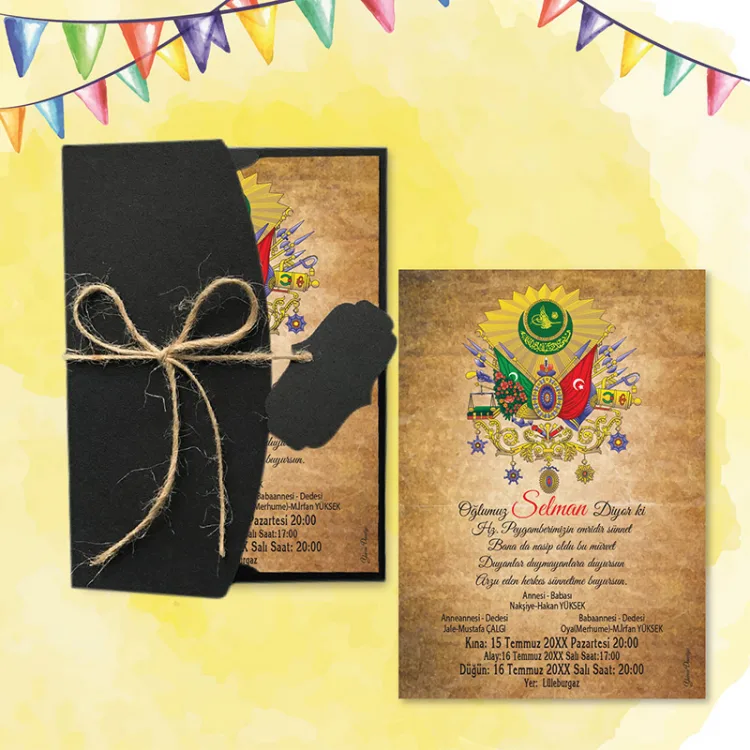 Mert Sünnet Davetiye 0408 - Detay Görseli 8