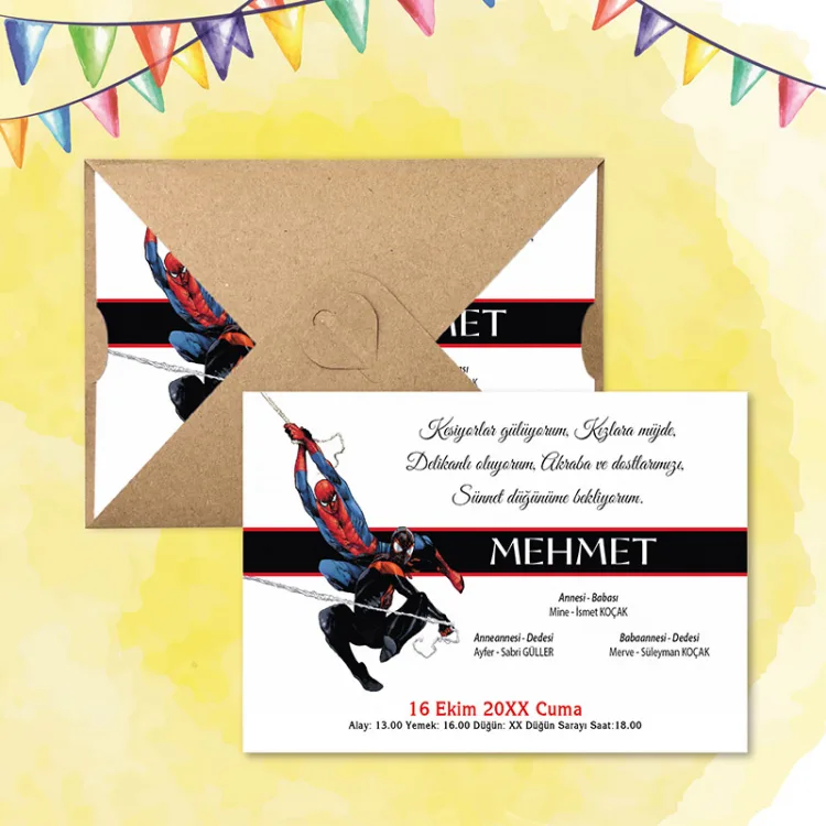 Mert Sünnet Davetiye 0740 - Detay Görseli 6