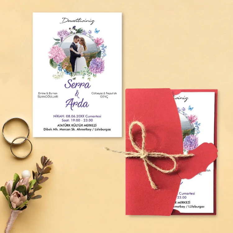 Yaren Davetiye 0140 - Fotoğraflı Davetiye Modelleri - Detay Görseli 9