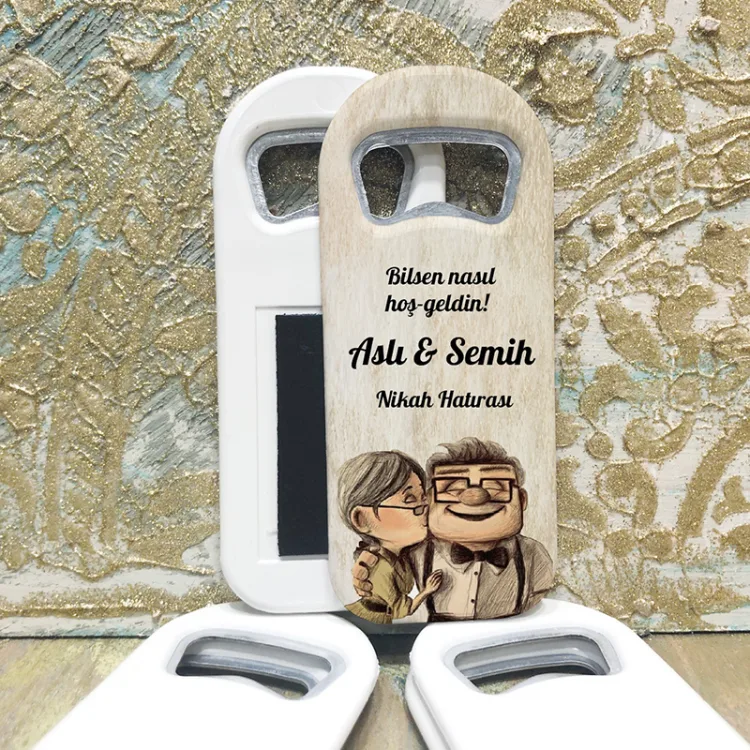 Dikdörtgen Açacaklı Magnet 01038 -  Yukarı Bak Up Hediyelik Magnet