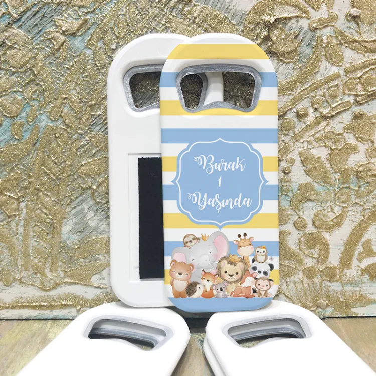 Dikdörtgen Açacaklı Magnet 1075 - Safari Tasarım Hediyelik Magnet