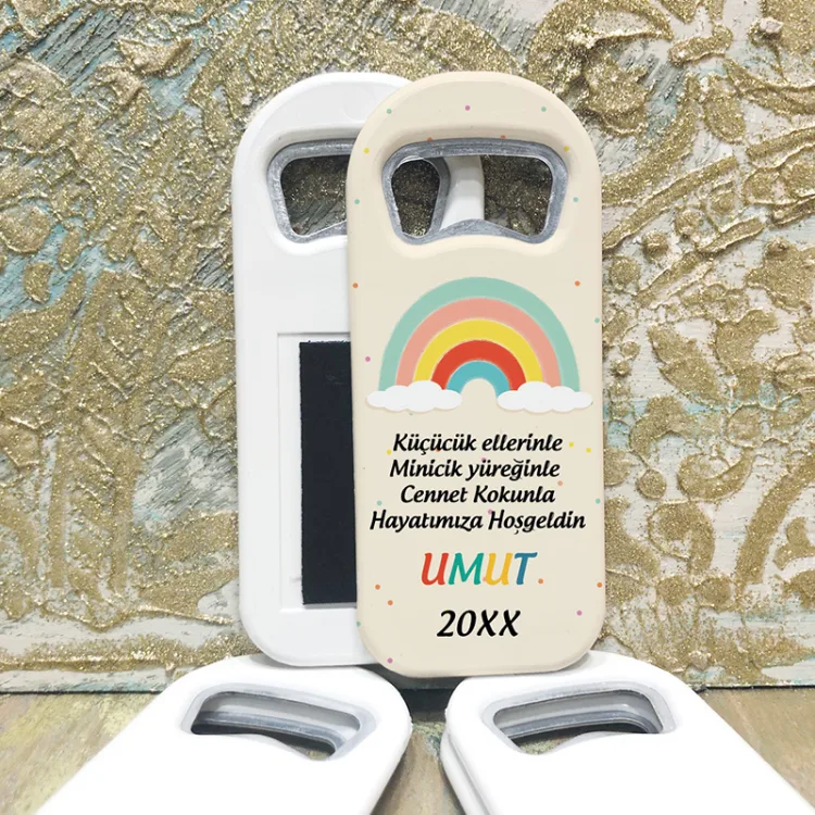 Dikdörtgen Açacaklı Magnet 1093 - Gökkuşağı Hediyelik Magnet