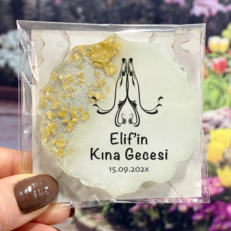 Epoksi Magnet 5003 - Hediyelik Kına Gecesi Magnet - Detay Görseli 2