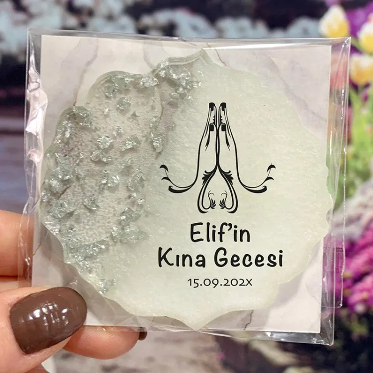 Epoksi Magnet 5003 - Hediyelik Kına Gecesi Magnet - Detay Görseli 3