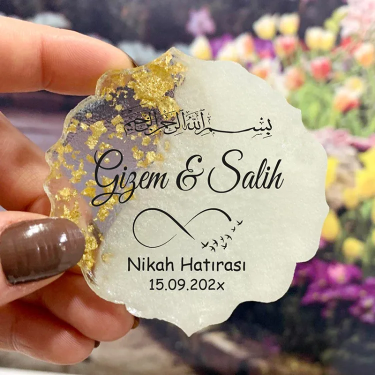 Epoksi Magnet 5006 - Hediyelik Sonsuzluk İşareti, Dualı Magnet