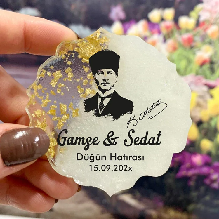 Epoksi Magnet 5007 - Hediyelik Atatürklü Magnet