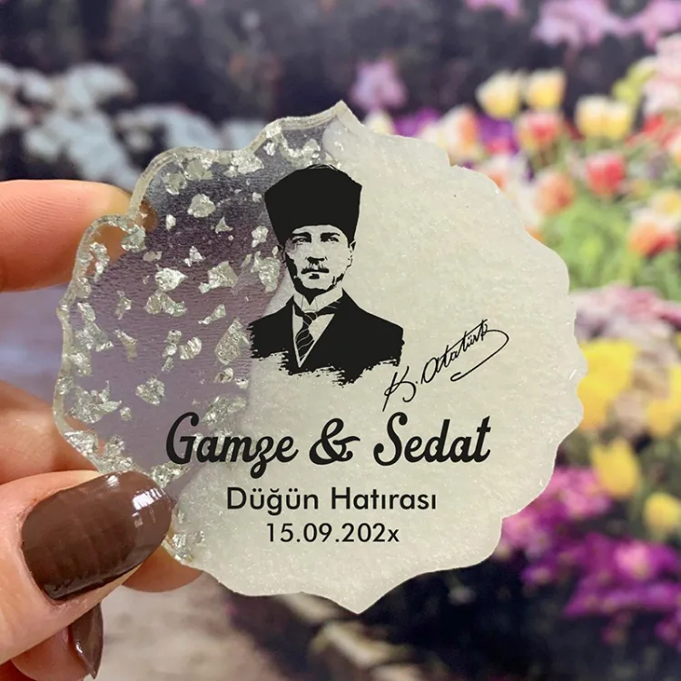Epoksi Magnet 5007 - Hediyelik Atatürklü Magnet - Detay Görseli 1