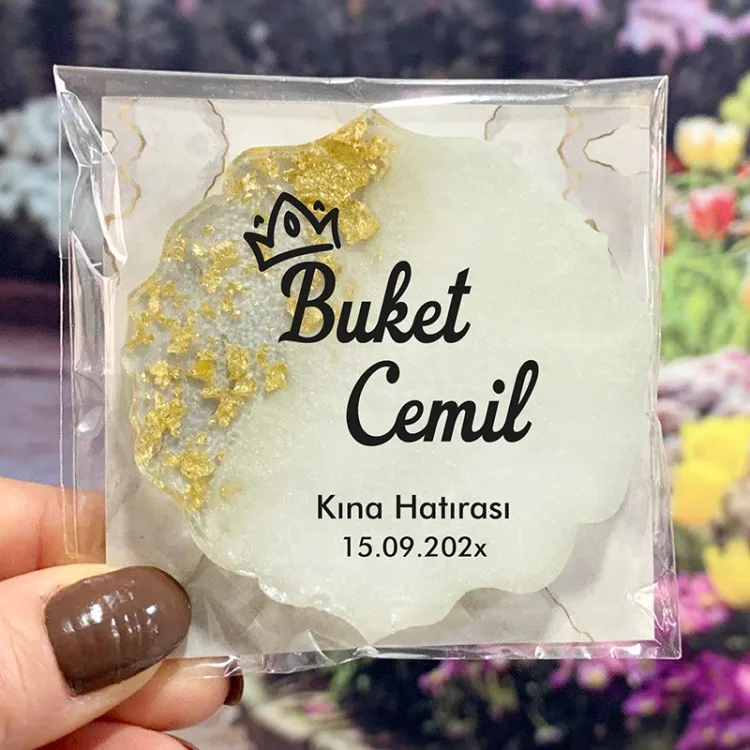 Epoksi Magnet 5008 - Hediyelik Bekarlığa Veda, Kına Hatırası Magnet - Detay Görseli 2