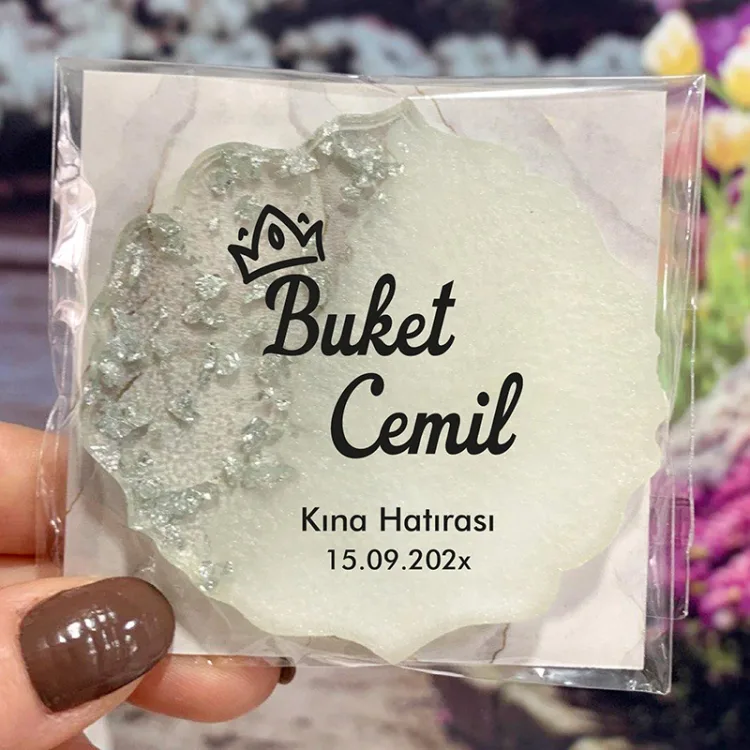 Epoksi Magnet 5008 - Hediyelik Bekarlığa Veda, Kına Hatırası Magnet - Detay Görseli 3