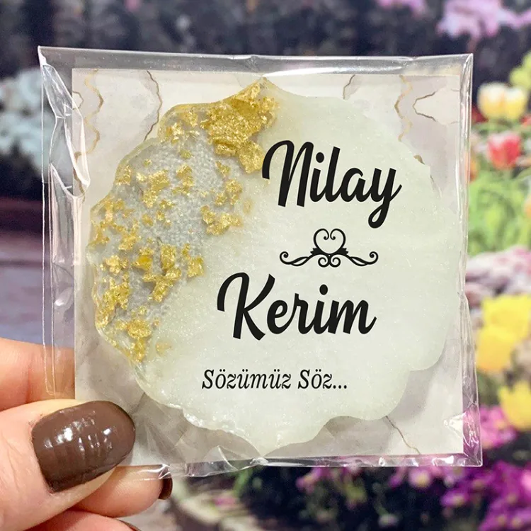 Epoksi Magnet 5012 - Söz Nişan, Düğün Hediyelik Magnet - Detay Görseli 2