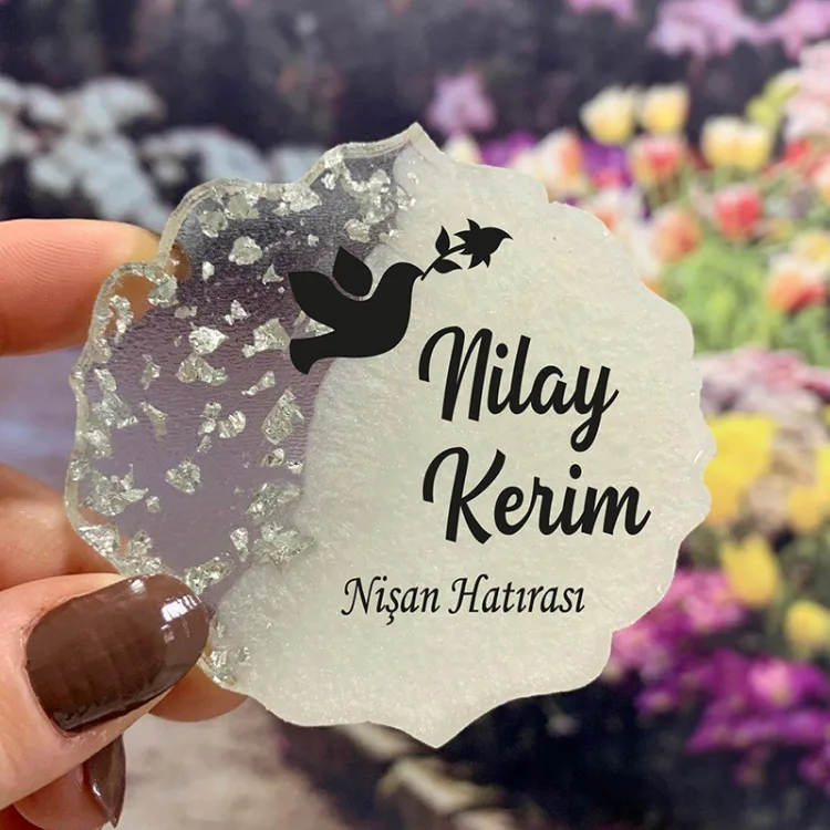 Epoksi Magnet 5013 - Hediyelik Kuşlu Magnet - Detay Görseli 1