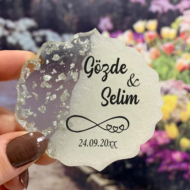 Epoksi Magnet 5015 - Hediyelik Sonsuzluk İşareti Magnet - Detay Görseli 1