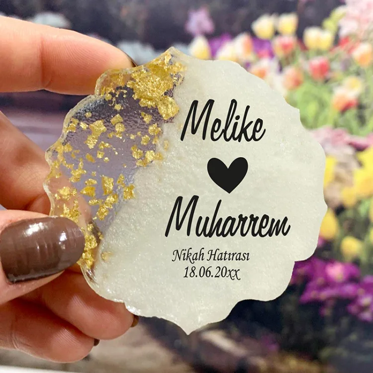 Epoksi Magnet 5016 - Söz Nişan, Düğün Hediyelik Magnet