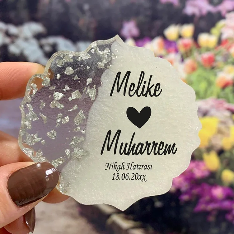 Epoksi Magnet 5016 - Söz Nişan, Düğün Hediyelik Magnet - Detay Görseli 1