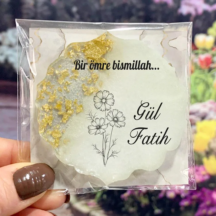 Epoksi Magnet 5019 - Hediyelik Çiçekli Magnet - Detay Görseli 2