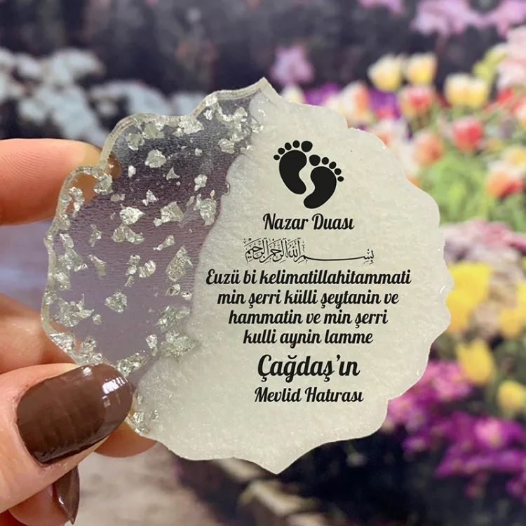 Epoksi Magnet 5024 - Hediyelik Nazar Dualı Magnet - Detay Görseli 1